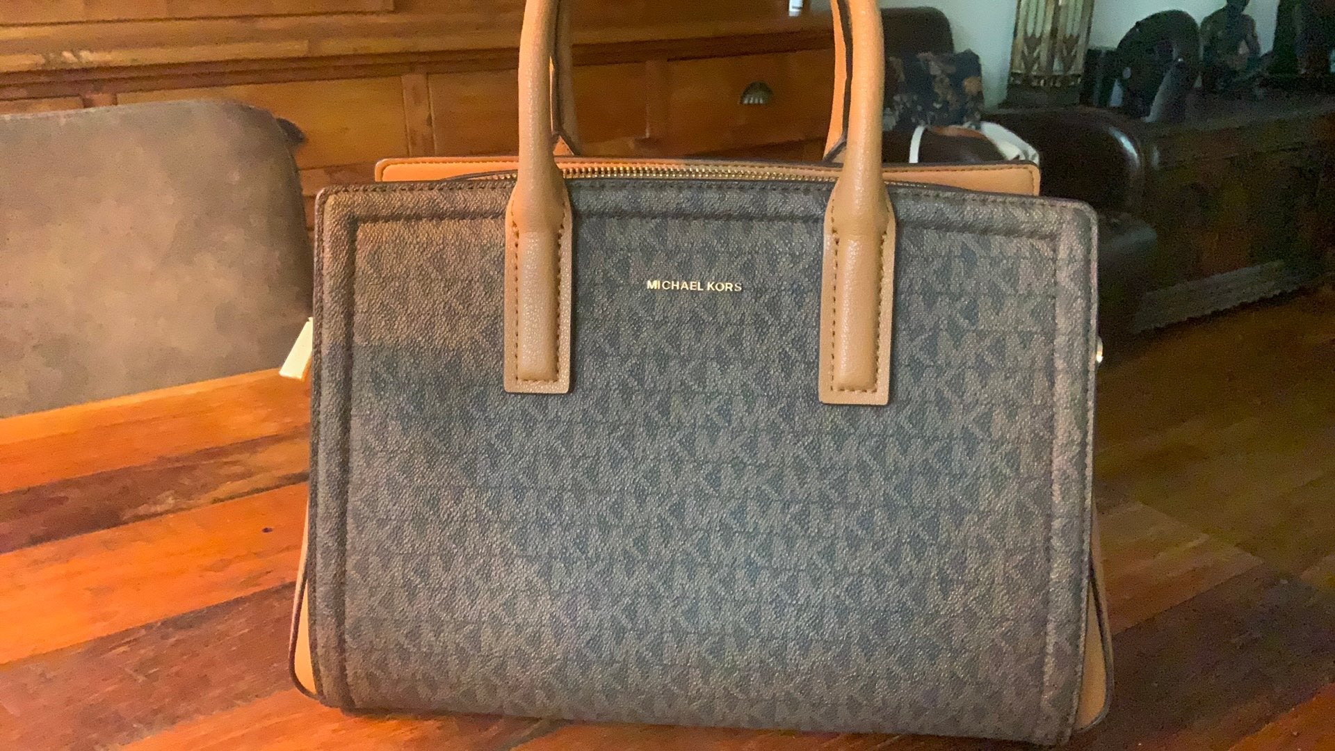 Michael Kors handtas. (Gloednieuw), Ophalen of Verzenden, Nieuw, Bruin, Handtas