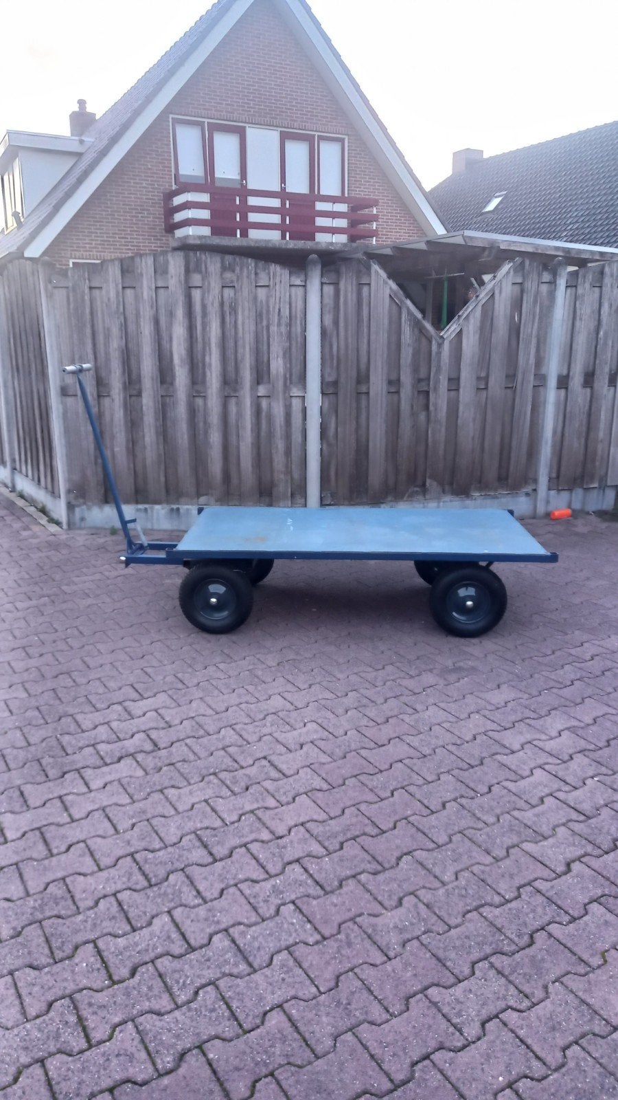 Transportwagen Plat Blauw 180x100cm, 100 liter of meer, Ophalen, Transportkar
