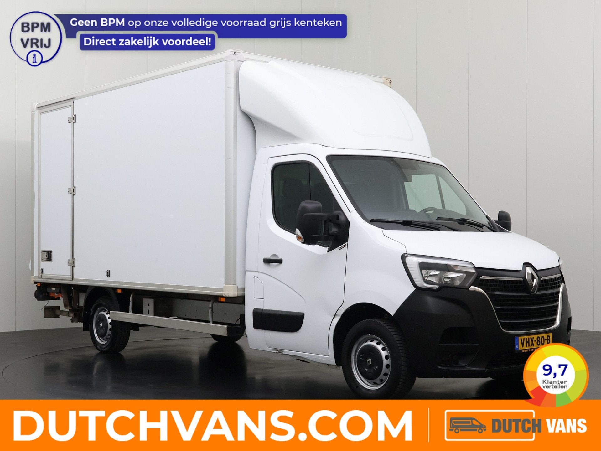 Renault Master 2.3DCi 165PK Bakwagen+Laadklep | Navigatie |, Voorwielaandrijving, Dealer onderhouden, Gebruikt, Euro 6