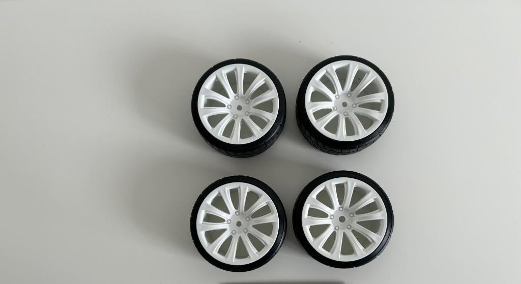 4x banden met velg 1/10 rc auto