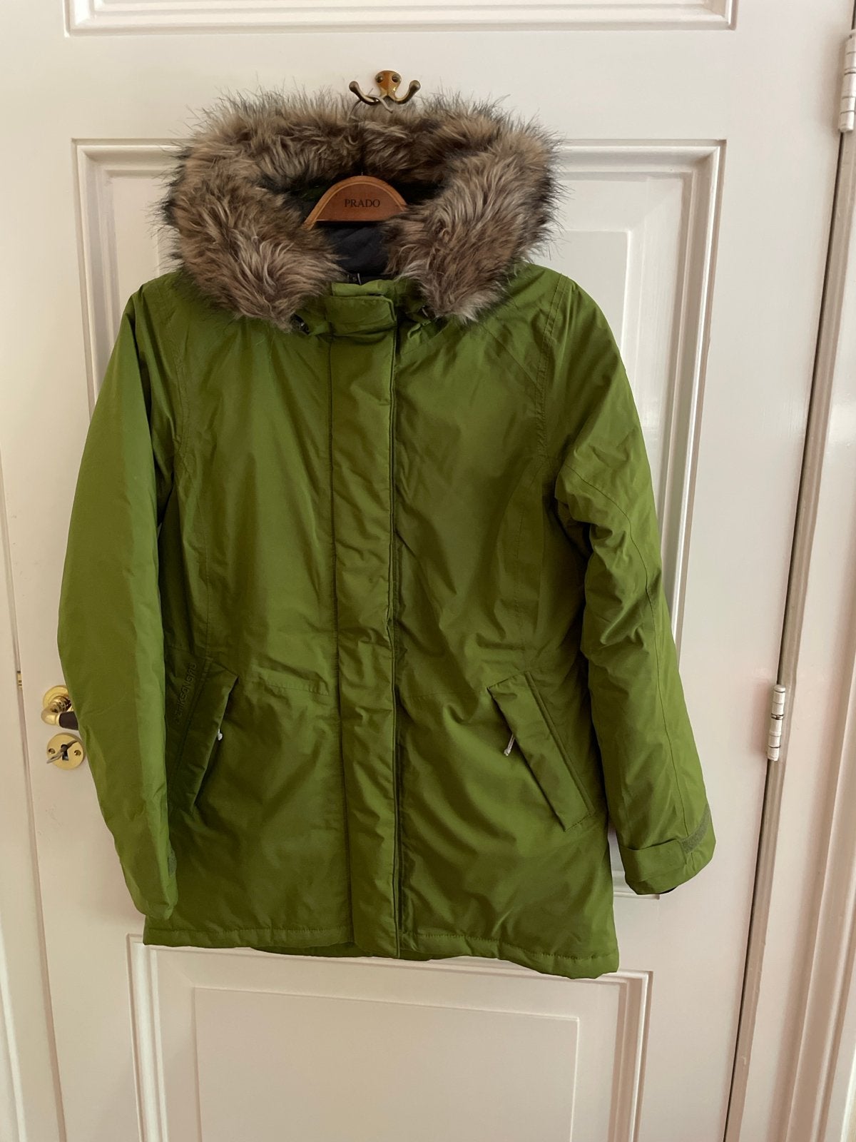 Didriksons 1913 Gina WNS Parka - Olijfgroen - Maat 40, Ophalen, Zo goed als nieuw, Maat 38/40 (M), Groen