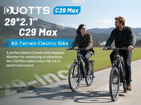 DUOTTS C29 Max E Bike 48V 18A 500W Motor 120Km, Fietsen en Brommers, Elektrische fietsen, Verzenden, Nieuw, 50 km per accu of meer
