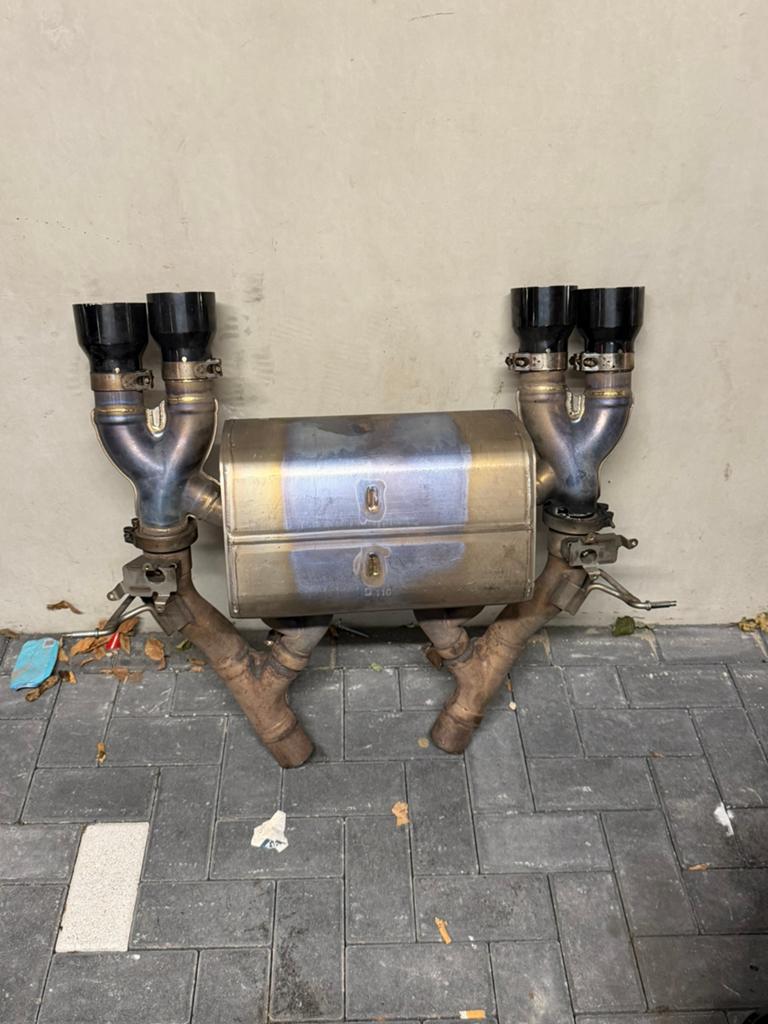 Bmw M4/M3 f82/f83/f80 m performance titanium einddemper, Ophalen, Gebruikt, BMW