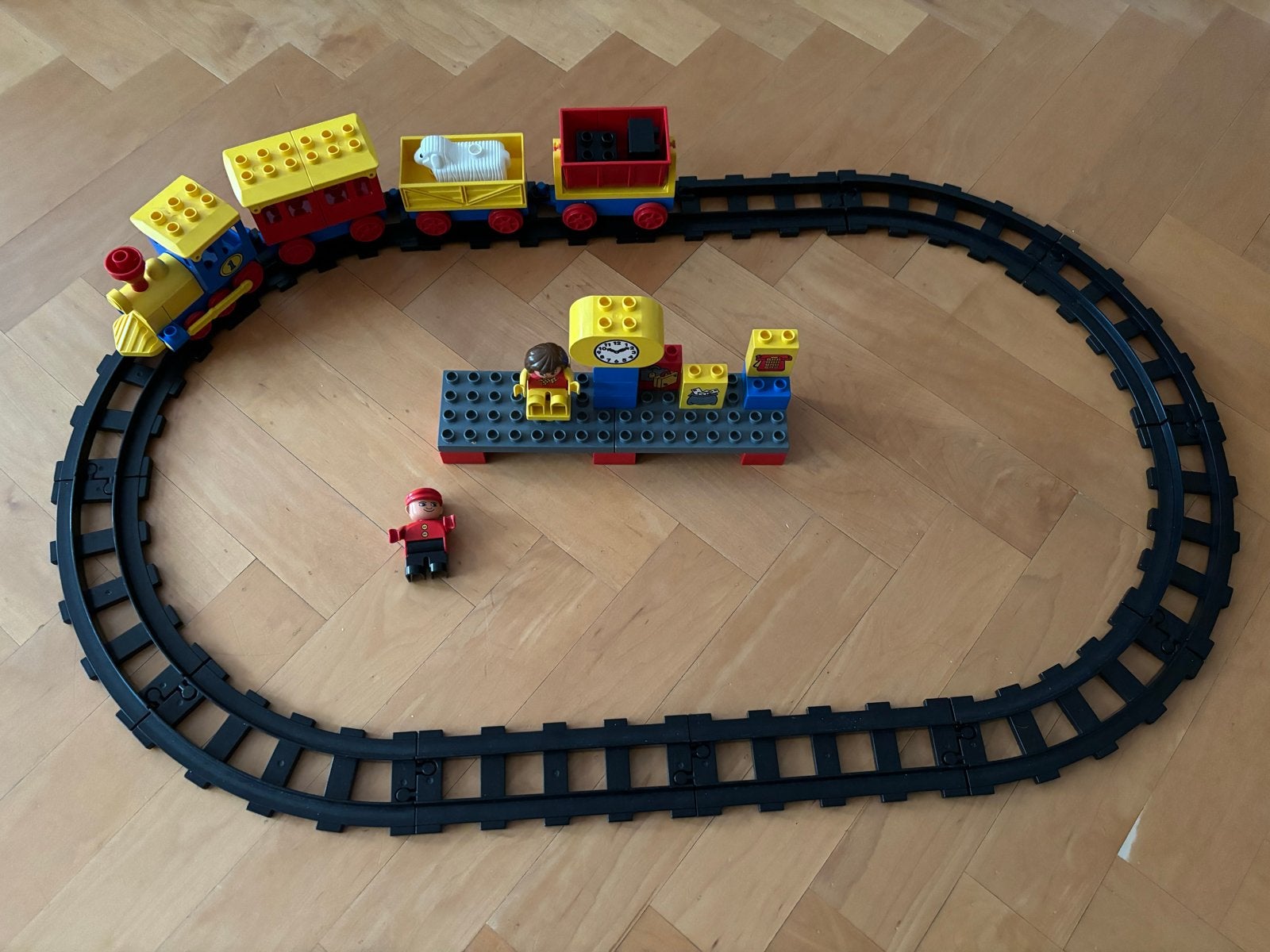 LEGO Duplo Trein Set 2701 Push-Along Express, Gebruikt, Ophalen of Verzenden, Compleet, Duplo