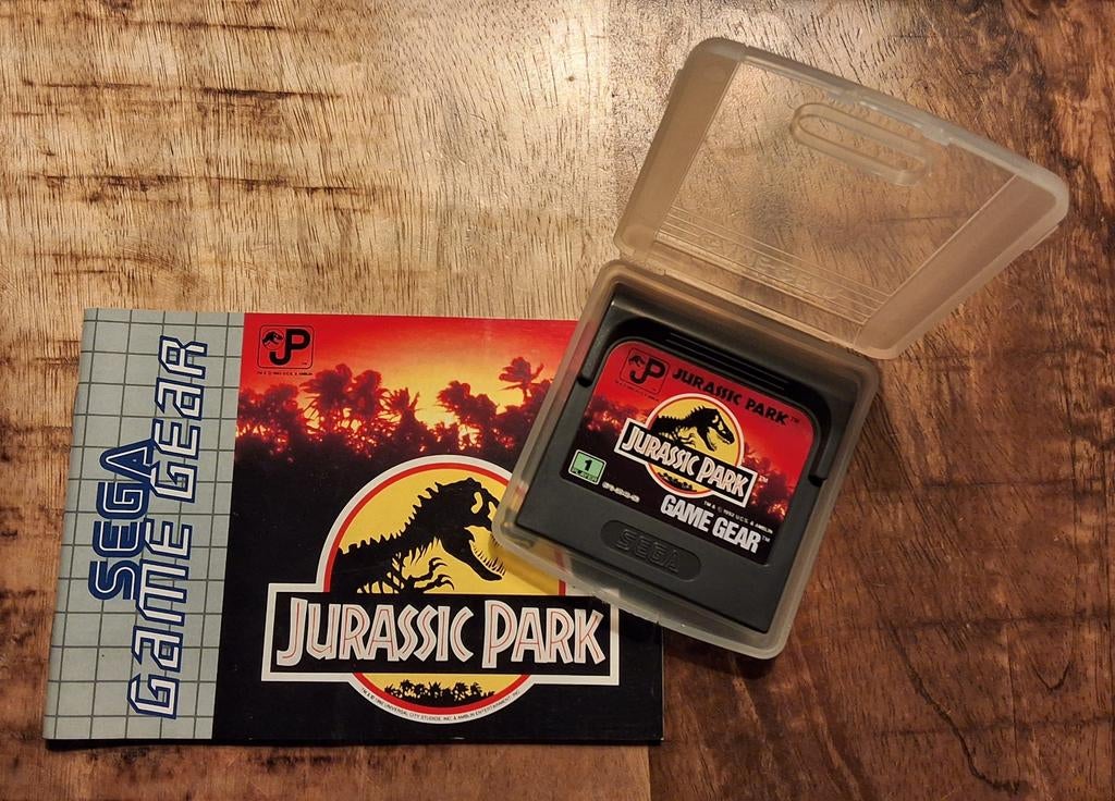 Jurassic Park - Sega Game Gear (Compleet met handleiding), Spelcomputers en Games, Games | Sega, Avontuur en Actie, Gebruikt, Game Gear