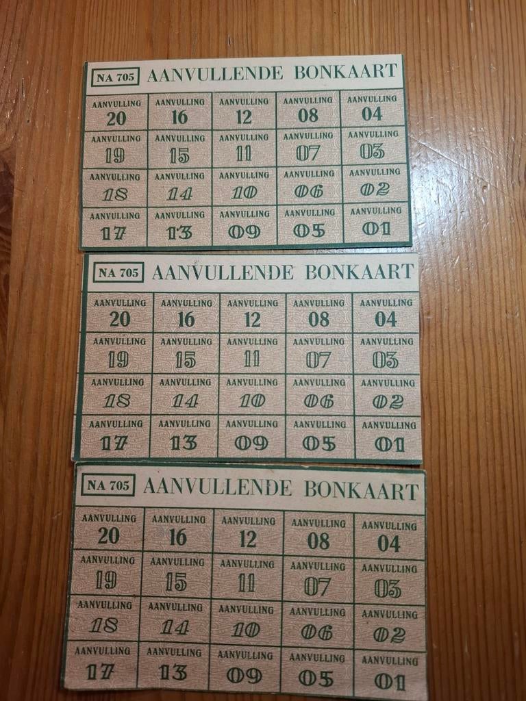 3 Voedselbonnen, Verzamelen, Ophalen of Verzenden, Nederland