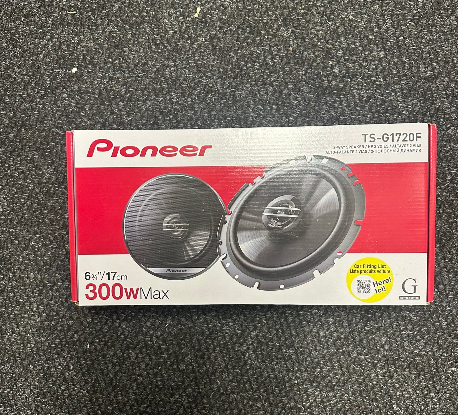 Pioneer TS-G1720F 2-weg autospeakers 300W Max, Ophalen of Verzenden, Nieuw