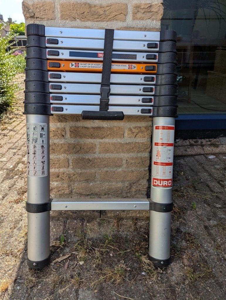 Telescopische ladder, Ophalen, Nieuw, Opvouwbaar of Inschuifbaar, 2 tot 4 meter