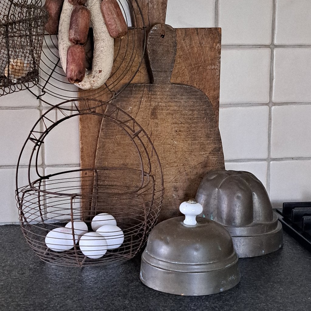 Brocante oude eiermand eiermandje mandje *Etage3*, Huis en Inrichting, Woonaccessoires | Overige, Gebruikt, Ophalen of Verzenden
