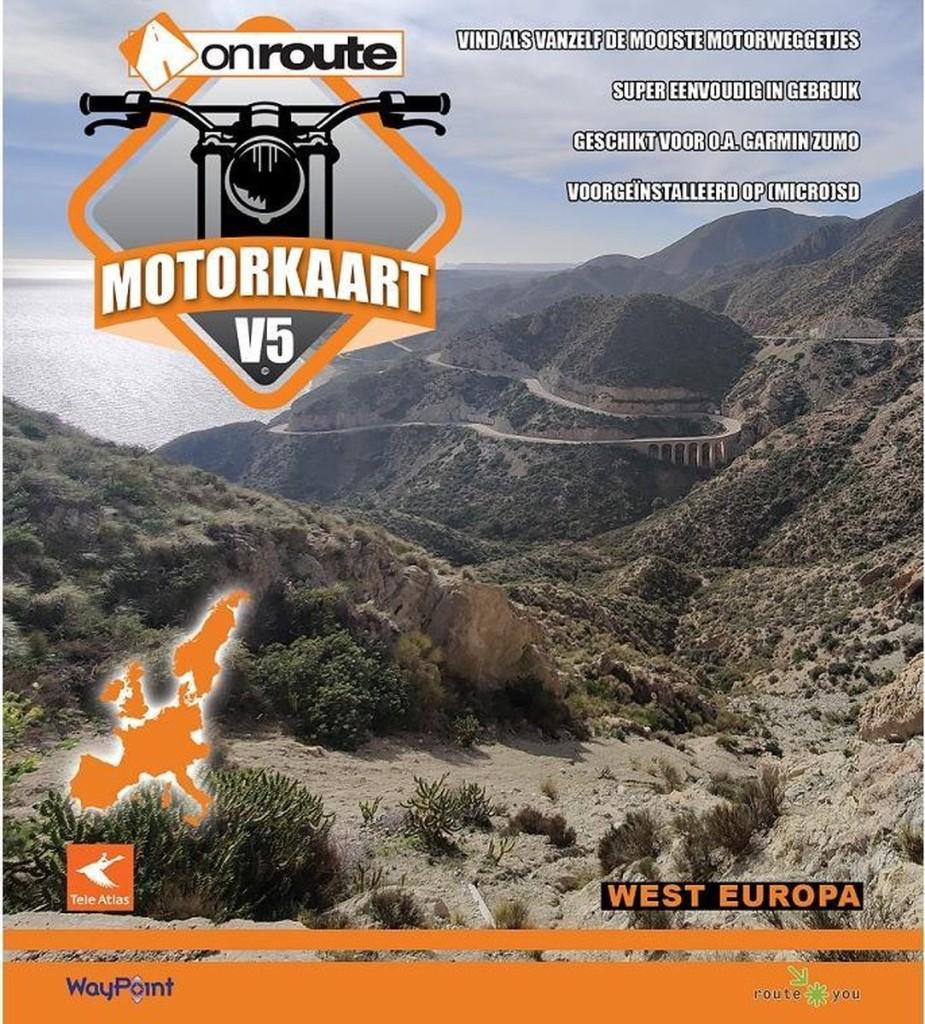 OnRoute Motorkaart Europa v5 GARMIN  toeristische navigatie, Ophalen of Verzenden, Gebruikt