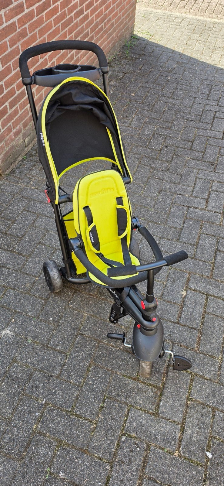 Smartrike driewieler/kinderwagen - Geel/Zwart, Ophalen, Zo goed als nieuw, Kinderwagen, Overige merken