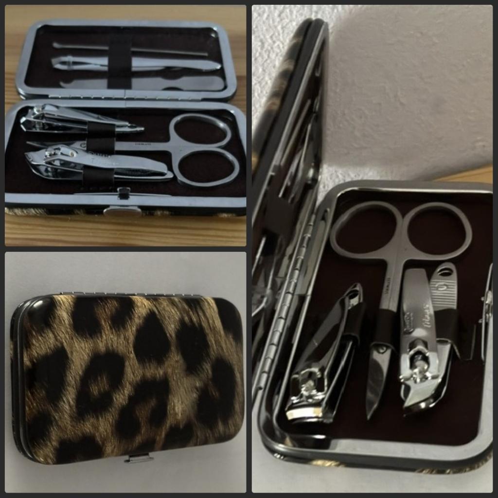 Manicure etui - kunststof - 10, 5x6cm - nieuw, Ophalen of Verzenden, Nieuw, Handen en Nagels