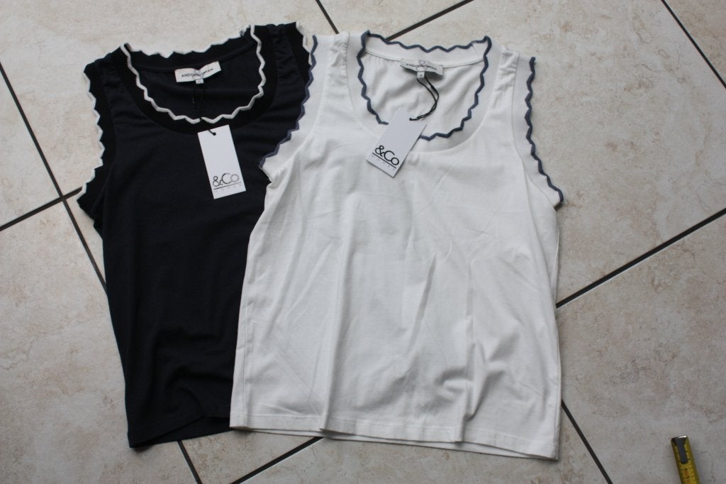 &Co Woman witte singlet M, Maat 38/40 (M), Verzenden, Wit, &Co Woman