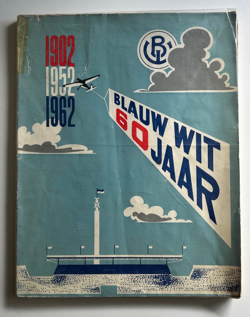 Blauw Wit 60 jaar (1962) Jubileumset, Ophalen of Verzenden, Gebruikt, Overige binnenlandse clubs, Boek of Tijdschrift