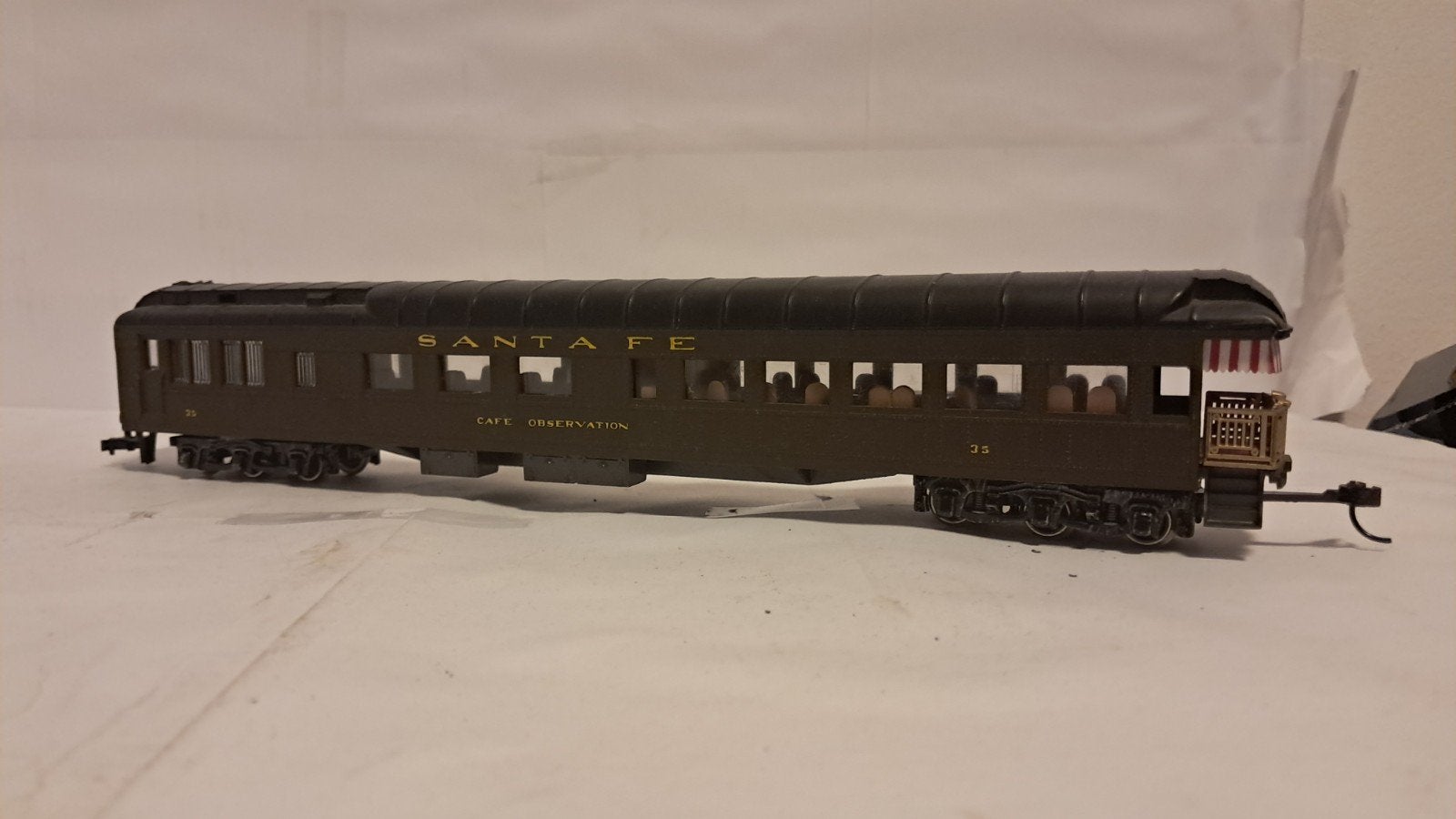 Vintage Pullman Santa Fe passagierswagon, Hobby en Vrije tijd, Modeltreinen | H0, Overige merken, Gebruikt, Gelijkstroom, Wagon