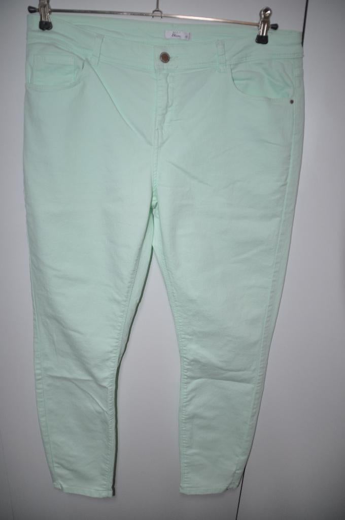 JKL13 Miss Etam broek mint groen maat 42, Ophalen of Verzenden, Zo goed als nieuw, Groen, Broek of Spijkerbroek