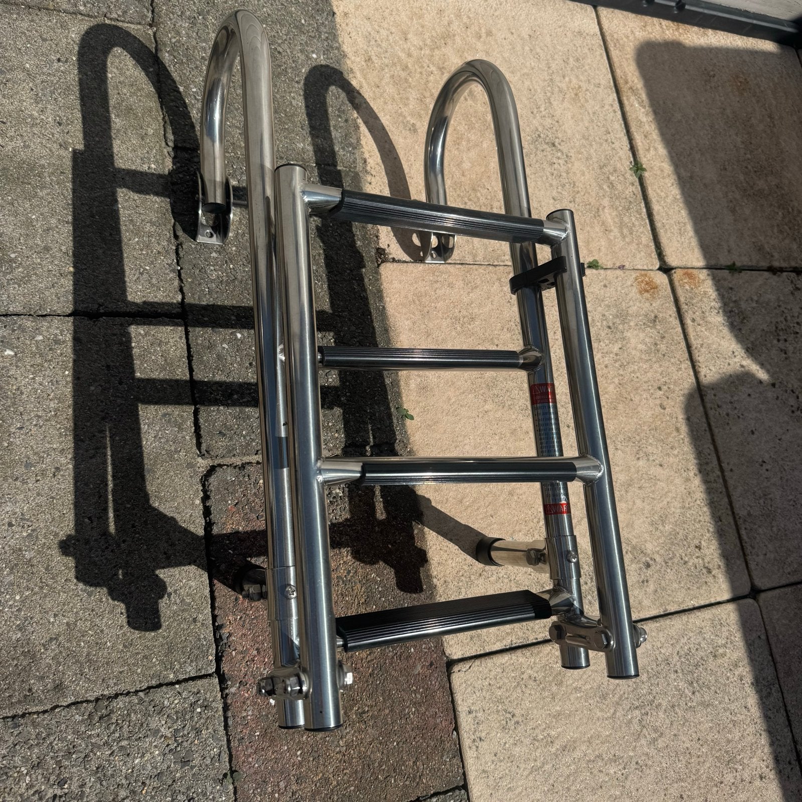 Nieuwe RVS Zwemtrap 4 Treden - 92 cm Lang, Ophalen of Verzenden, Nieuw, Overige typen
