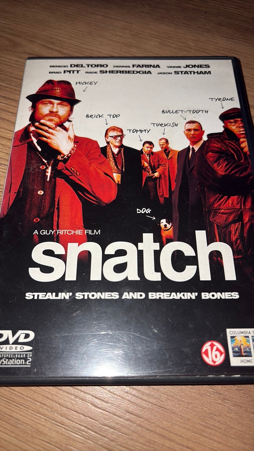 Snatch van Guy Ritchie met Brad Pitt en Jason Statham., Vanaf 16 jaar, Ophalen of Verzenden, Zo goed als nieuw, Actiethriller