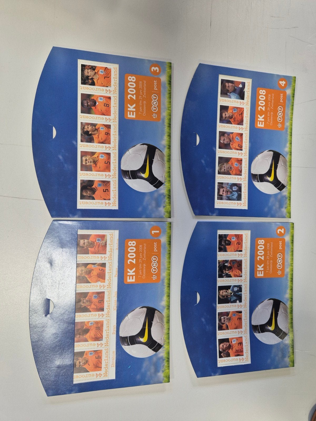 EK 2008 Nederland voetbal postzegels - Complete set, Postzegels en Munten, Ophalen of Verzenden, Na 1940, Postfris