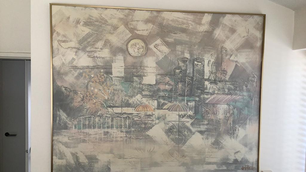 Schilderij Lee Reynolds met lijst, Ophalen