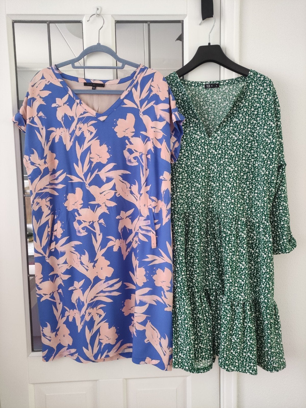 2x Zomer jurken- Tex en Wax maat L, Kleding | Dames, Blauw, Maat 42/44 (L), Nieuw, Ophalen of Verzenden