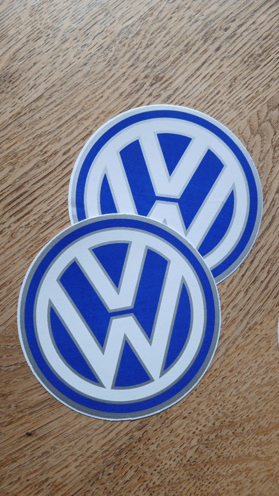 Setje van 2 stickers VW Volkswagen 11cm, Ophalen of Verzenden