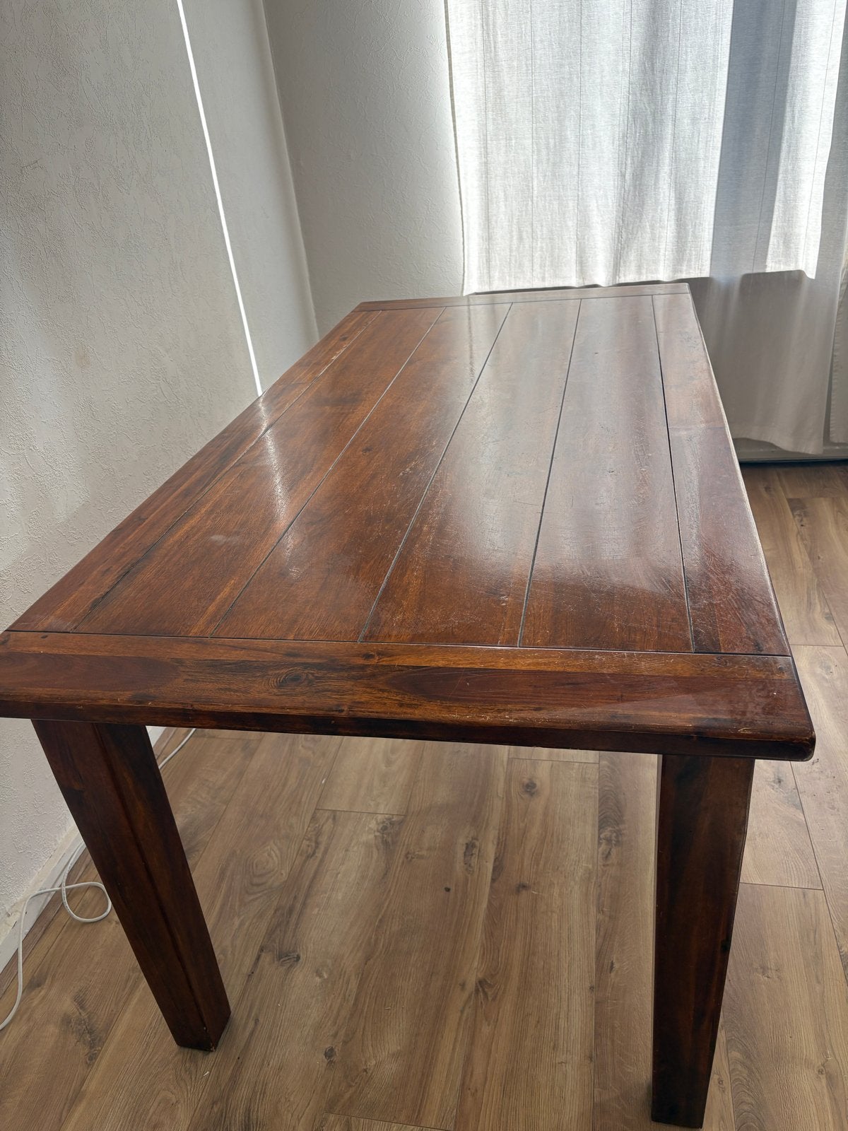 T.e.a.b. Massief houten eettafel 180x90 - moet weg, Huis en Inrichting, Tafels | Eettafels, Ophalen, Gebruikt, 50 tot 100 cm, 150 tot 200 cm