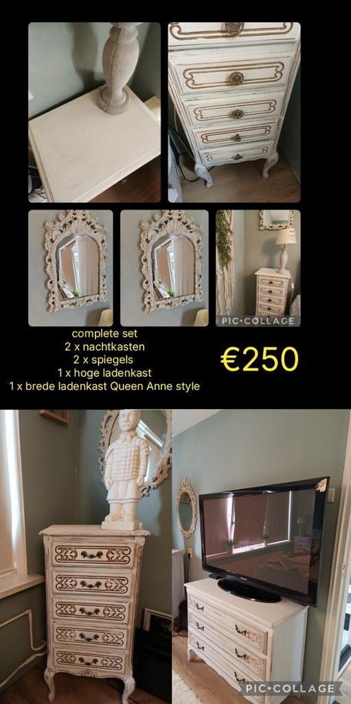 Complete queen ann set, Ophalen