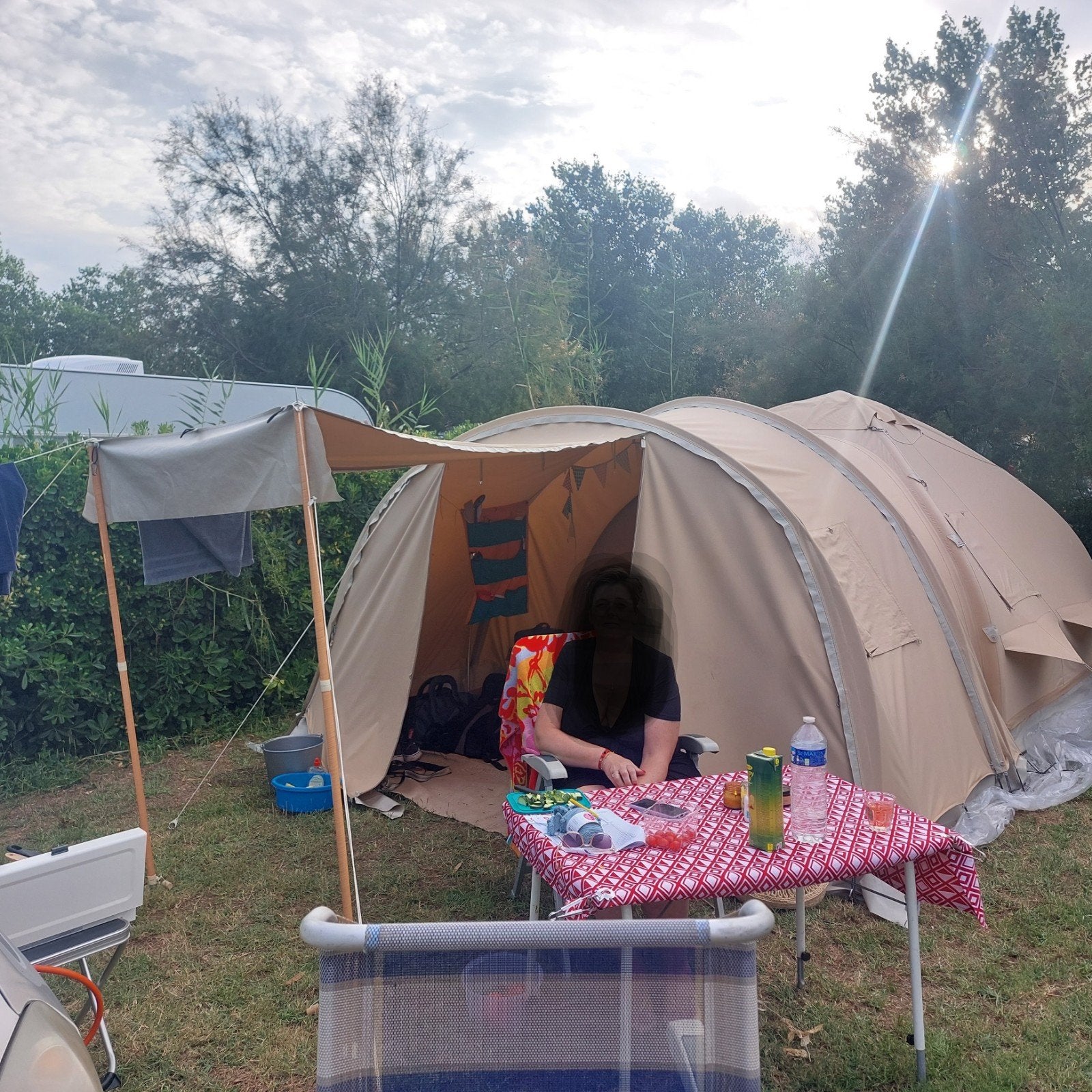 Karsten Tent 3.00 x 3.00 - Compleet en Waterdicht, Caravans en Kamperen, Tenten, tot en met 4, Ophalen
