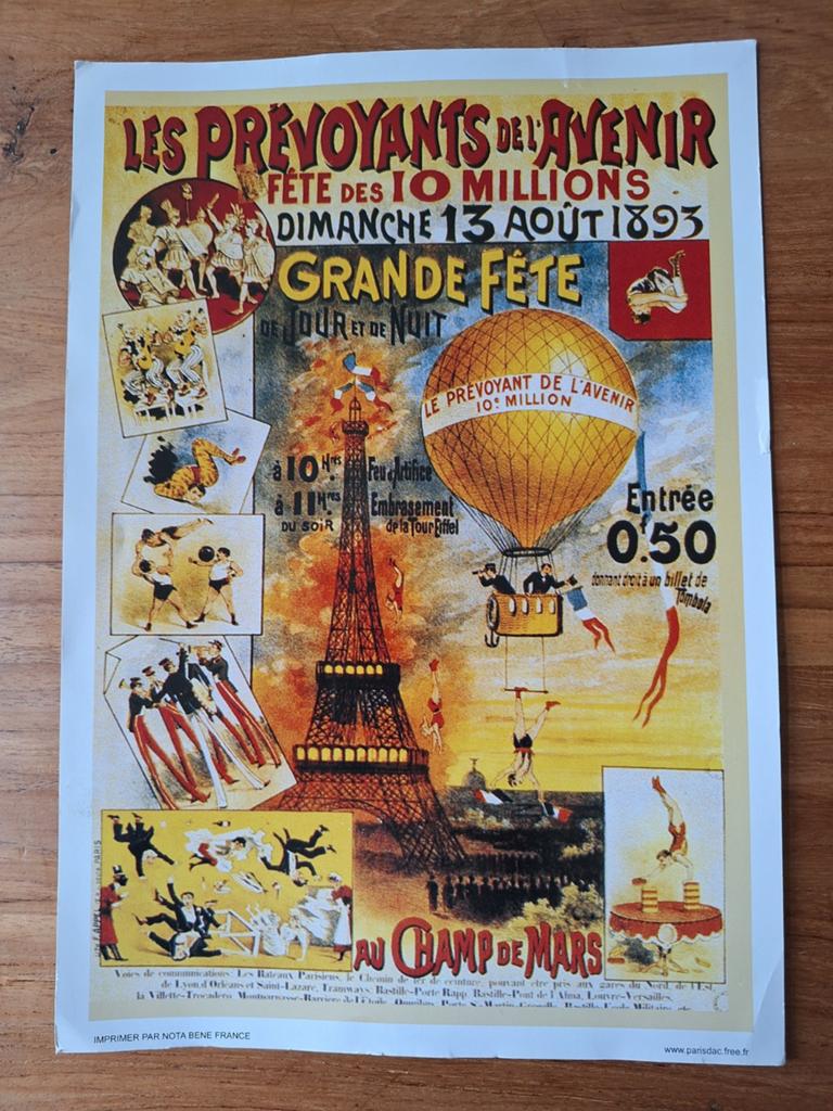 Vintage Franse Posters (24x32 cm), A4 of kleiner, Ophalen of Verzenden, Reclame, Rechthoekig Staand