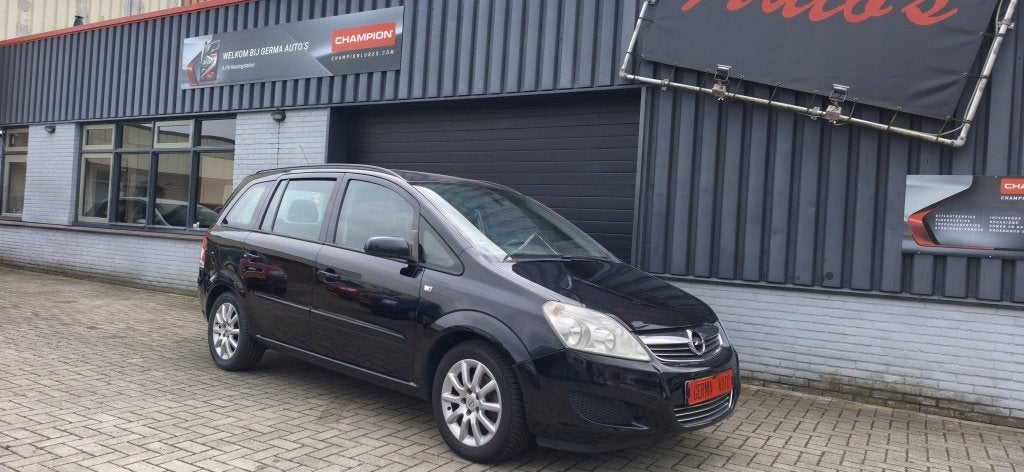 Opel Zafira 1.8 Business (bj 2008), Auto's, Voorwielaandrijving, Gebruikt, 4 cilinders, Zwart