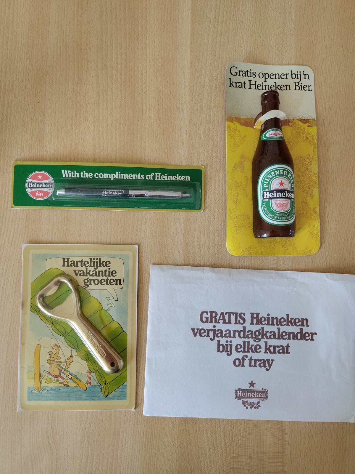 Heineken ongeopend promotie materiaal, Verzamelen, Biermerken, Ophalen of Verzenden, Heineken