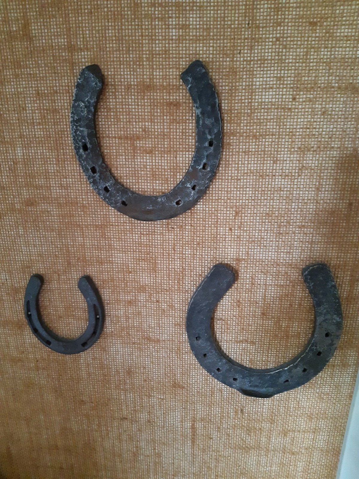 3 antieke goedbewaarde hoefijzers, Ophalen of Verzenden