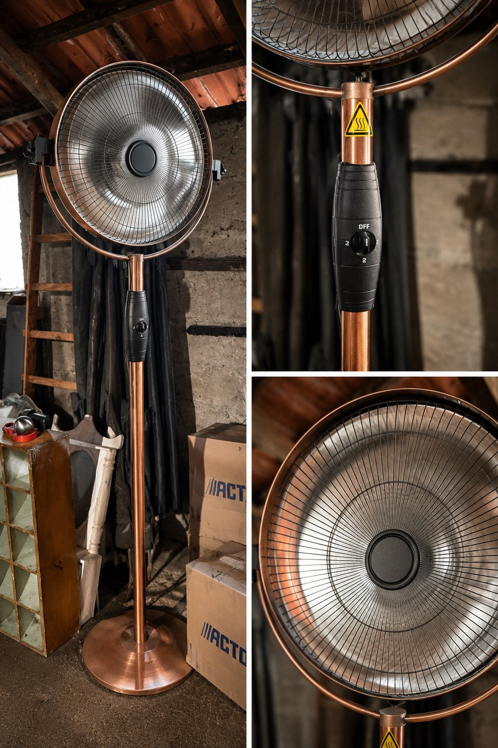 Sunred Koperkleurige heater., Ophalen, Zo goed als nieuw