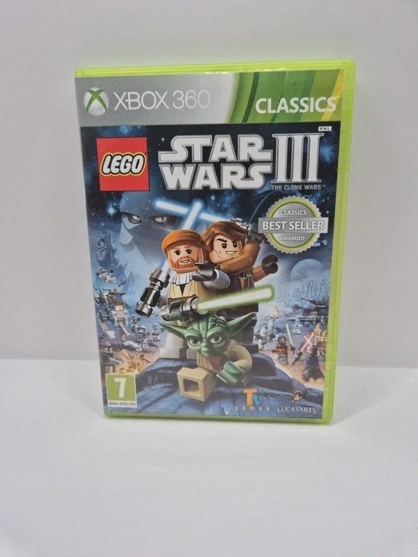 Lego Star Wars 3 the Clone Wars Xbox 360, Gebruikt, Microsoft Corporation One Microsoft Way Redmond, WA 98052-6399 United States of America (Verenigde Staten) 📞 Telefoon: +1 425-882-8080 support@microsoft.com