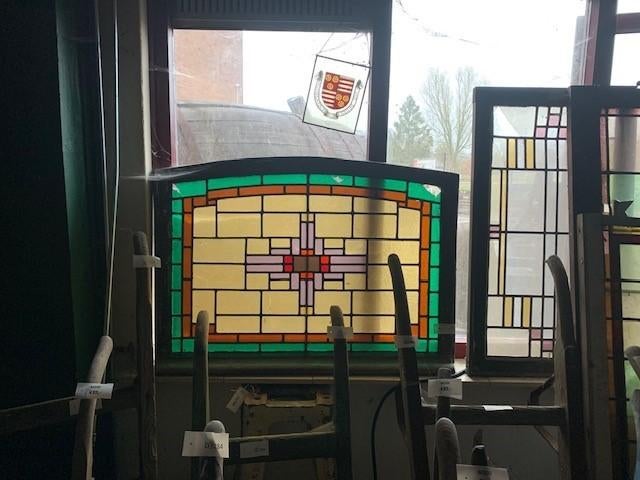 Oude Glas in Lood ramen - diverse Maten & Stijlen, Antiek en Kunst, Ophalen