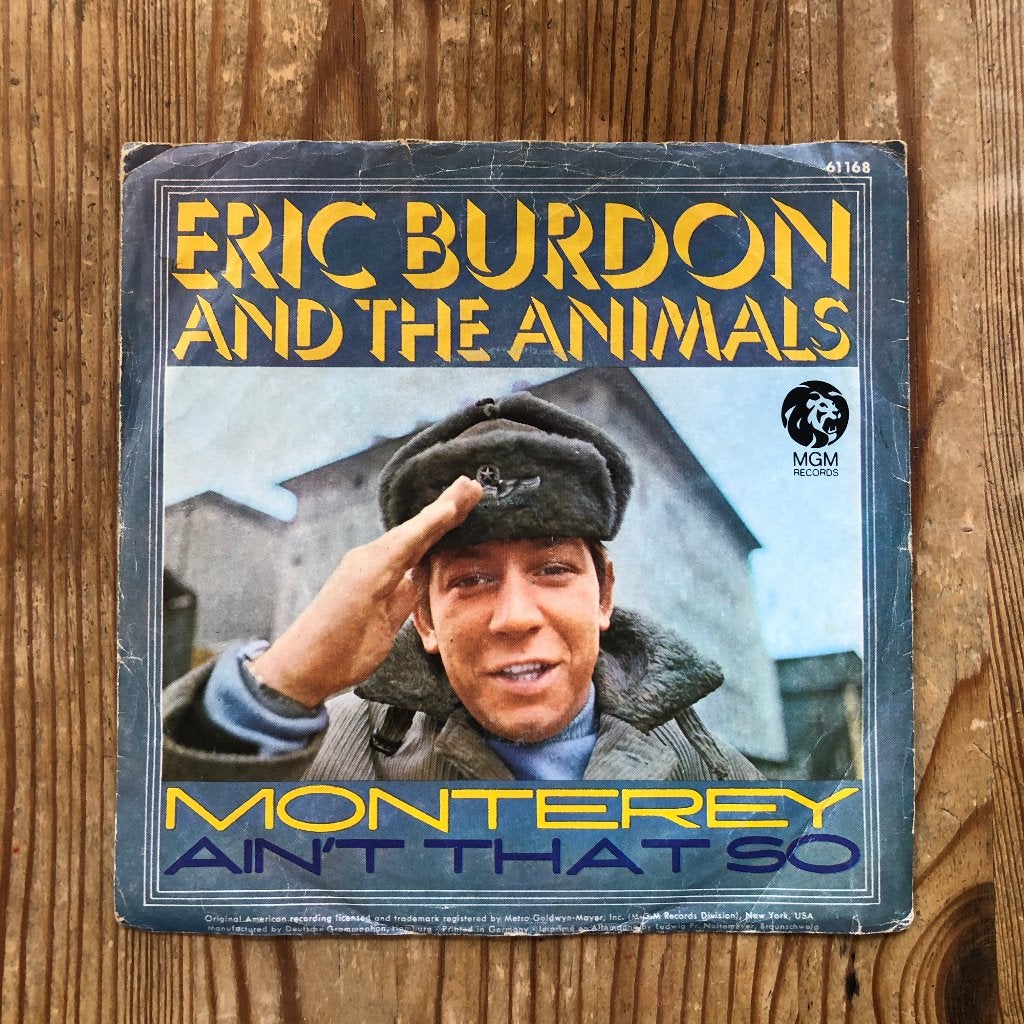 Eric Burdon And The Animals - Monterey / Ain't That So, Gebruikt, 7 inch, Ophalen of Verzenden, Psychedelic Rock