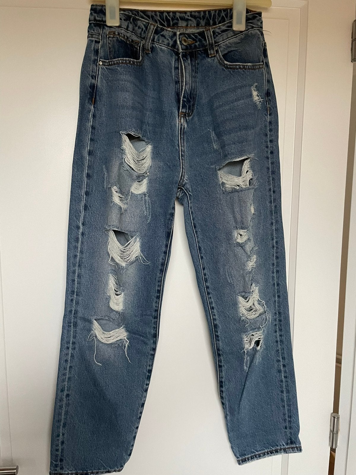 Mom jeans, Verzenden, Zo goed als nieuw, Blauw, W27 (confectie 34) of kleiner