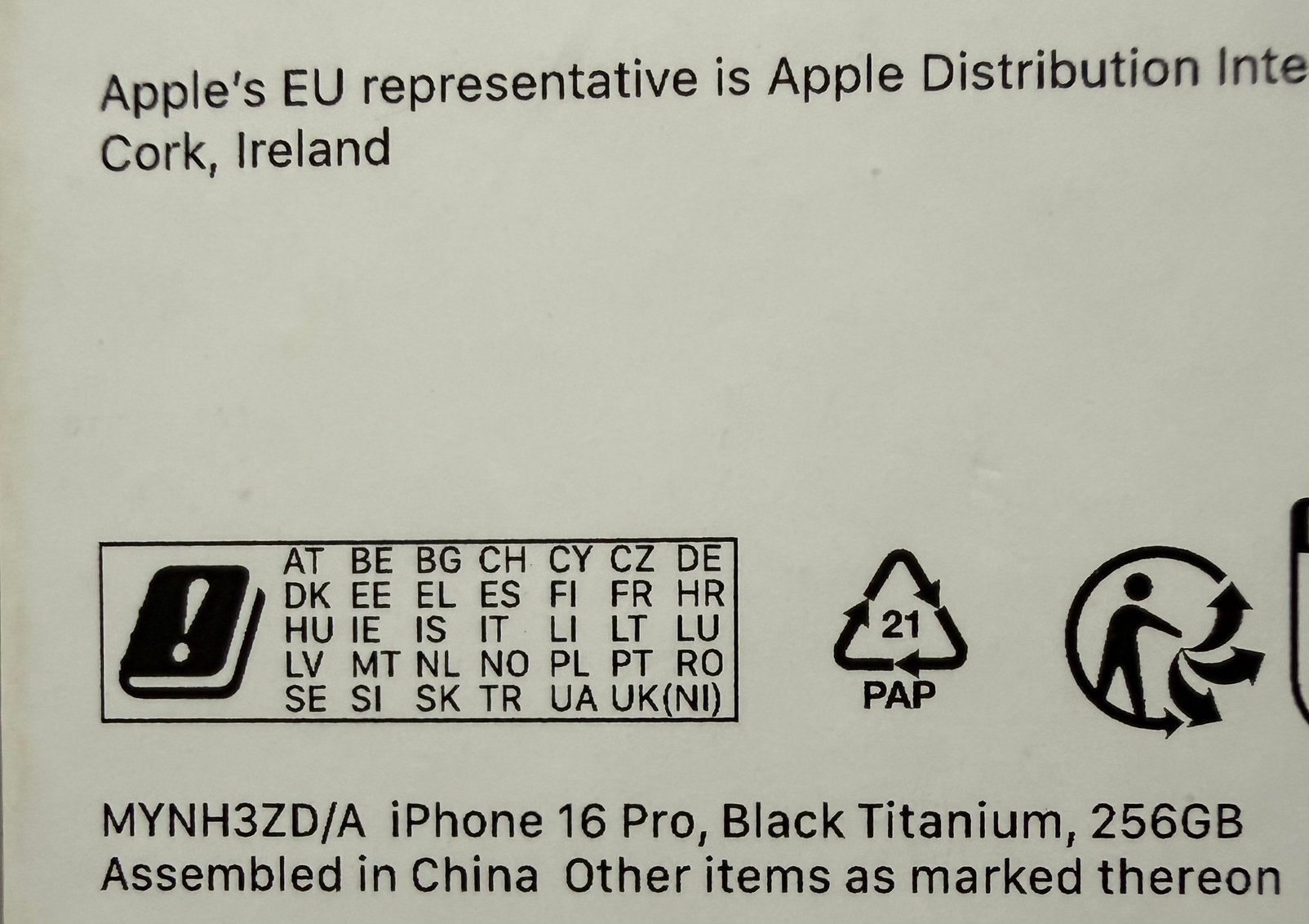 Foto 5 van iPhone 16 Pro 256G, Black Titanium incl doos