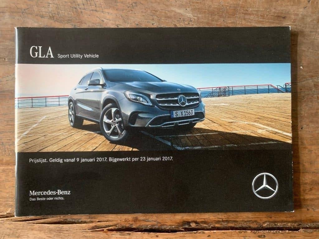 Prijslijst Mercedes-Benz GLA-klasse X156 2017 nieuw, Boeken, Nieuw, Mercedes-Benz, Mercedes, Ophalen of Verzenden