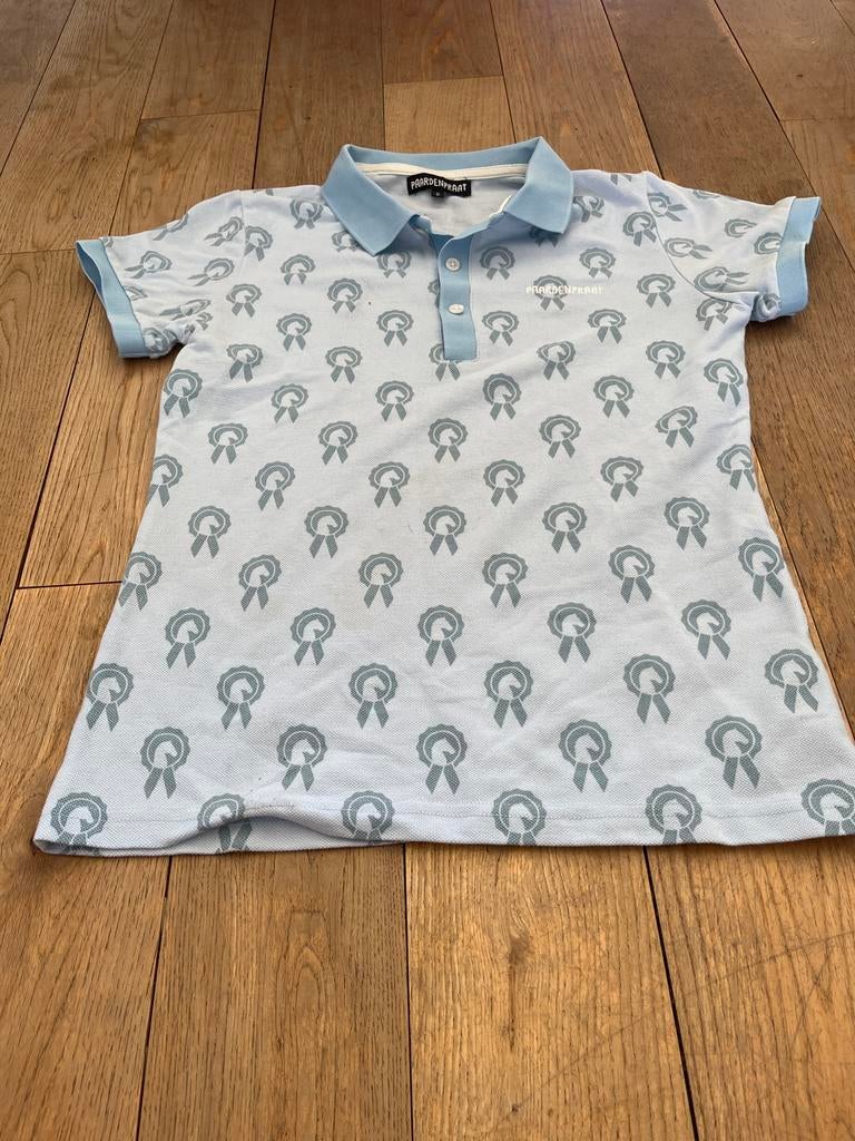 Polo paarden praat tv licht blauw nauwelijks gedragen, Maat 38/40 (M), Blauw, Ophalen of Verzenden, Korte mouw