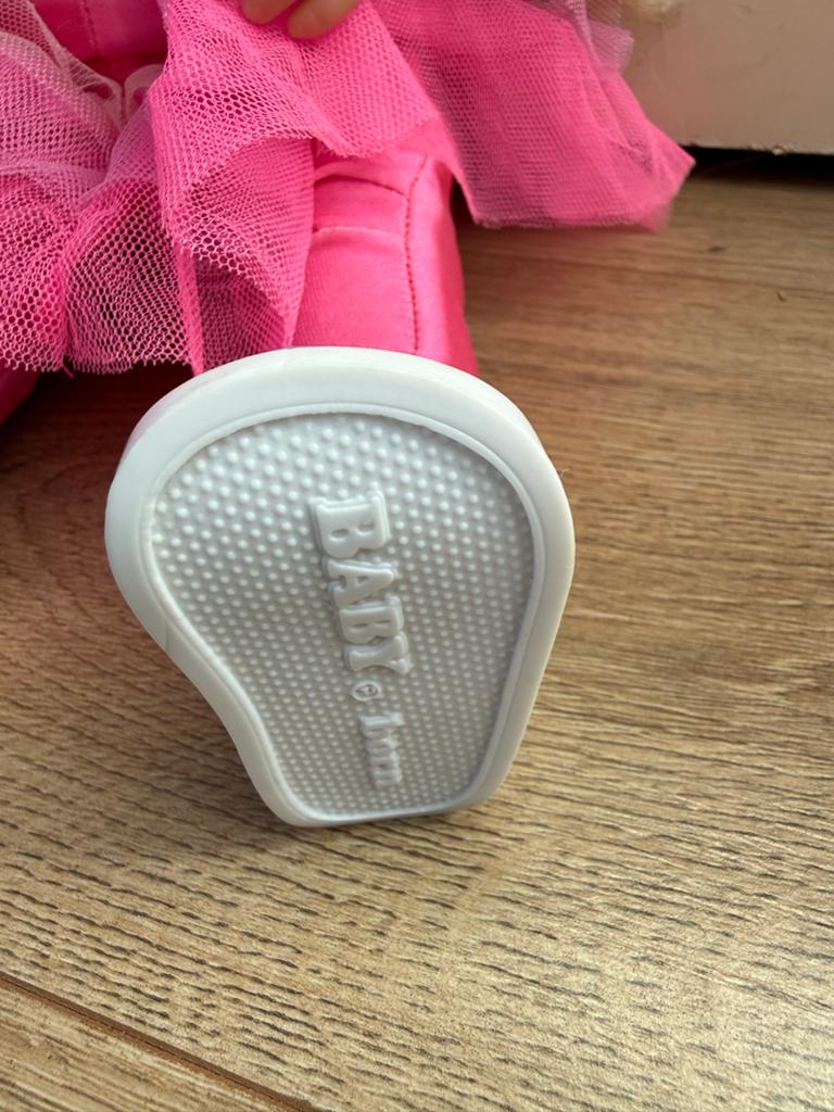 Baby Born pop met blond haar en roze outfit, Ophalen of Verzenden, Gebruikt, Babypop