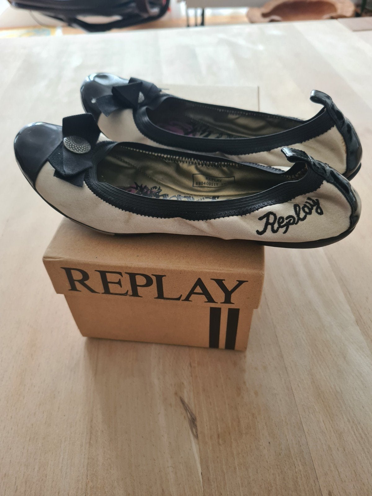 Prachtige ballerina's Replay.Maat 38., Verzenden, Zwart, Replay, Gedragen