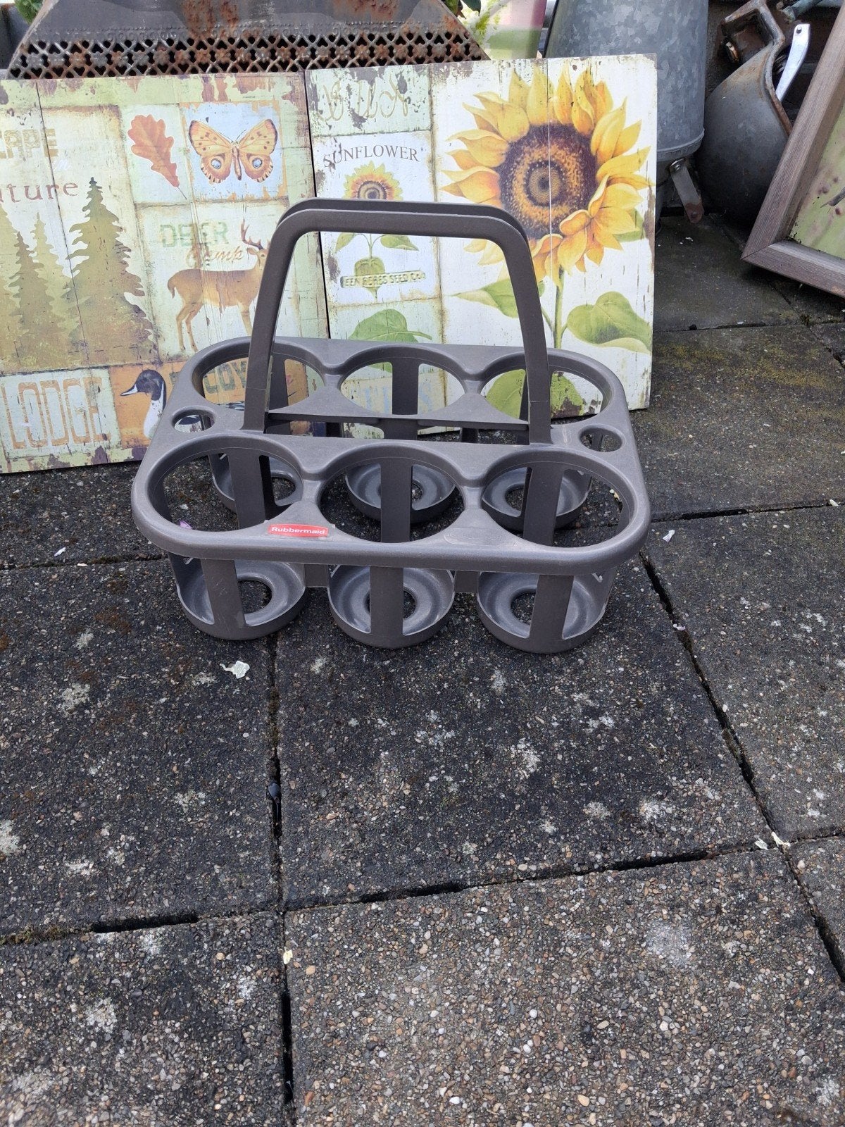 Vintage flessenhouder, Ophalen of Verzenden, Hout, Minder dan 50 cm, Minder dan 5 flessen
