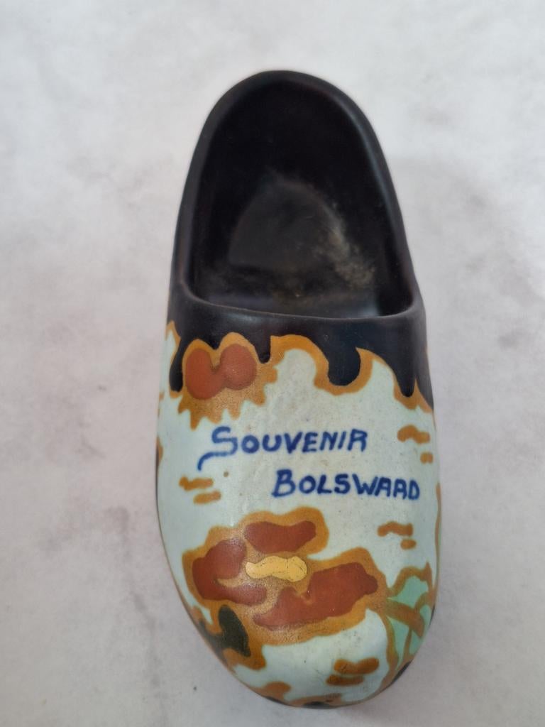 Souvenirs van plateel Bolsward, klompje en schaaltje, Antiek en Kunst, Antiek | Keramiek en Aardewerk, Ophalen of Verzenden