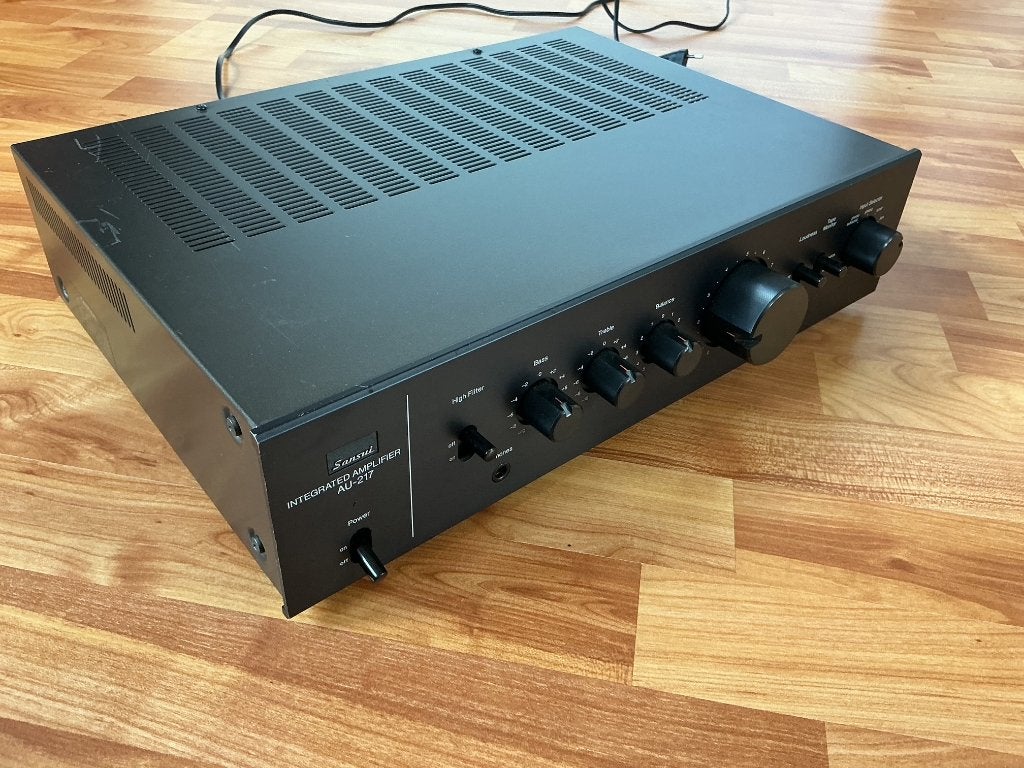 Sansui AU-217 stereo versterker, Gebruikt, Ophalen, Overige merken, Minder dan 60 watt