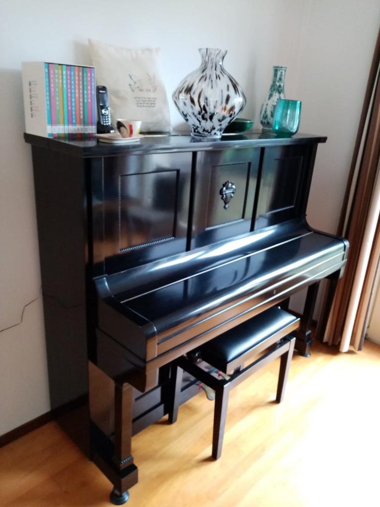 Petrof Piano Zwart Hoogglans - Goede Staat, Muziek en Instrumenten, Piano's, Ophalen, Gebruikt, Zwart, Piano
