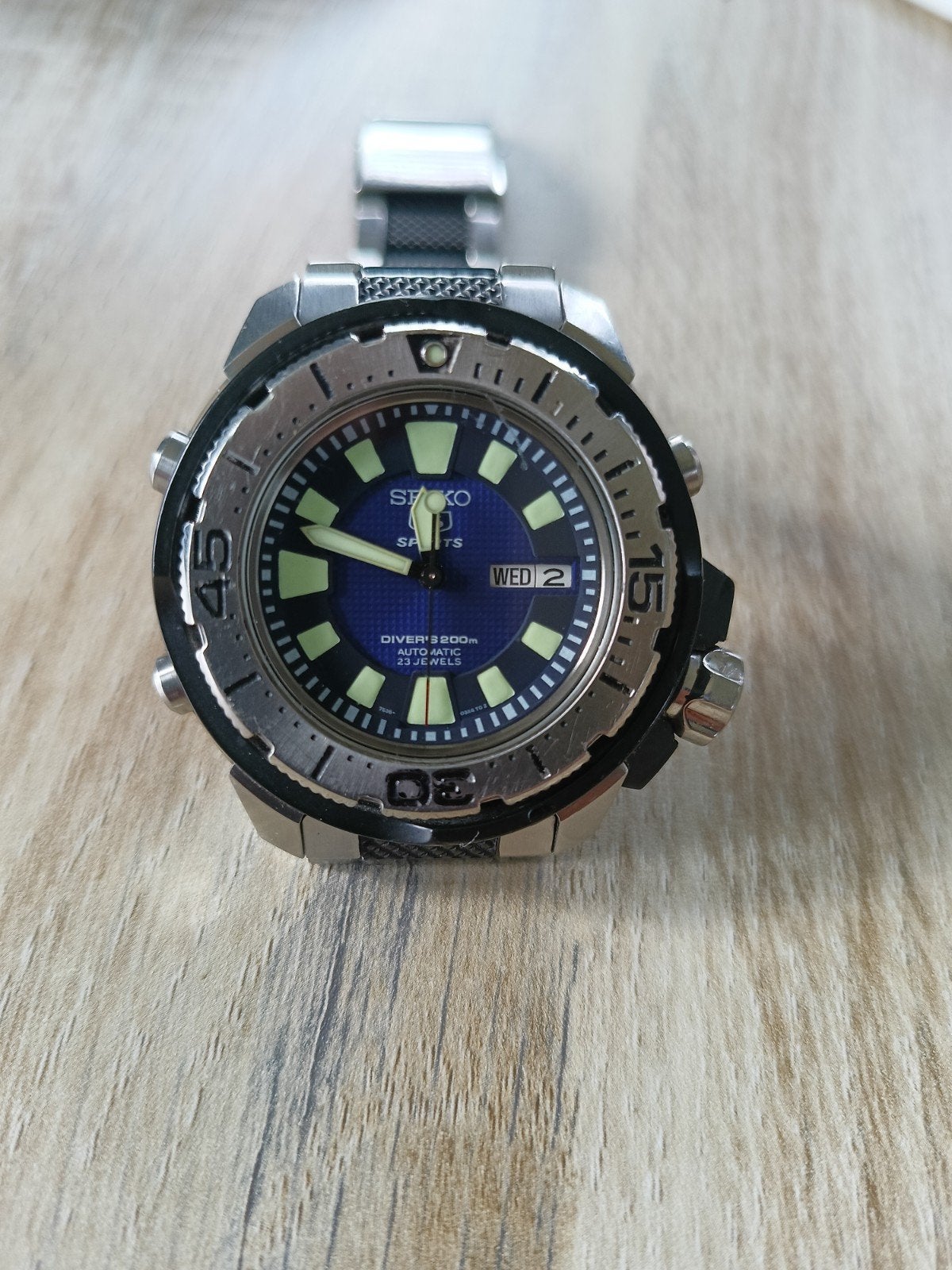 Seiko Sport 5 Diver speciaal, Gebruikt, Staal, Ophalen of Verzenden, Seiko