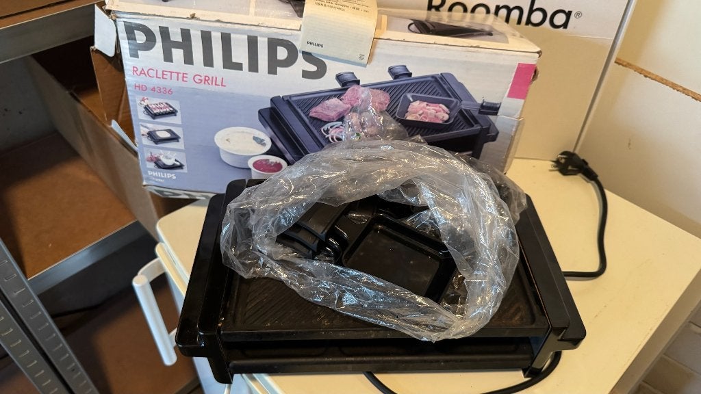 Philips Raclette Grill HD4336 met grillplaat, Ophalen of Verzenden