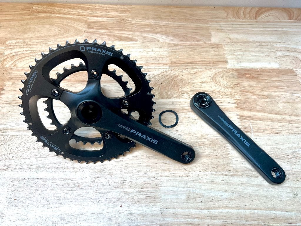 Praxis M30 Crankstel 110BCD 50/34T 10/11SP 175mm, Crankstel of Pedalen, Gebruikt, Gravelbike, Ophalen of Verzenden